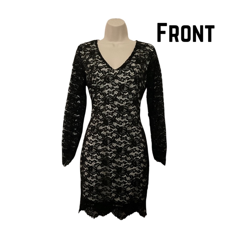 Black Lace Cocktail Dress